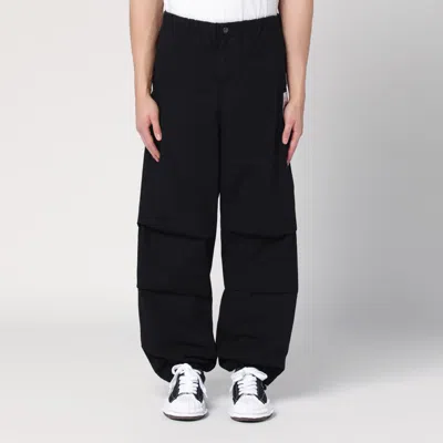 Miharayasuhiro Black Parachute Trousers In Grey