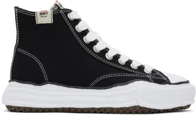 Miharayasuhiro Black Peterson Og Sole Canvas High-top Sneakers