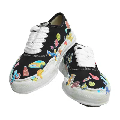 Miharayasuhiro Black Sticker Sneakers