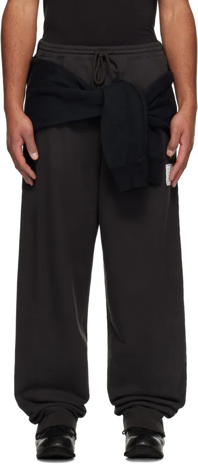Miharayasuhiro Sweatshirt Combined Sweatpants In Black