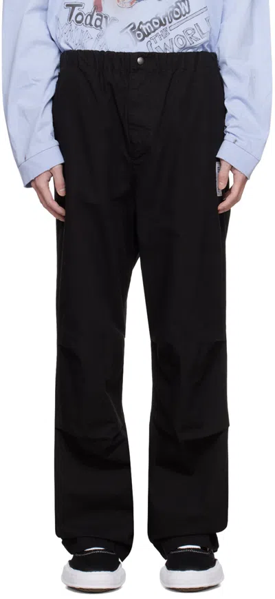 Miharayasuhiro Black Tucked Trousers