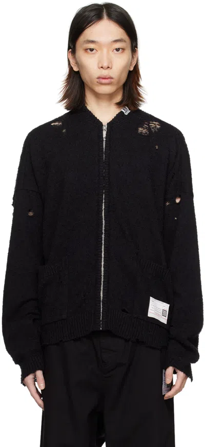 Miharayasuhiro Black Wide Back Cardigan