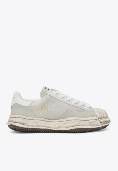 Miharayasuhiro Blakey Leather Low-top Trainers In White