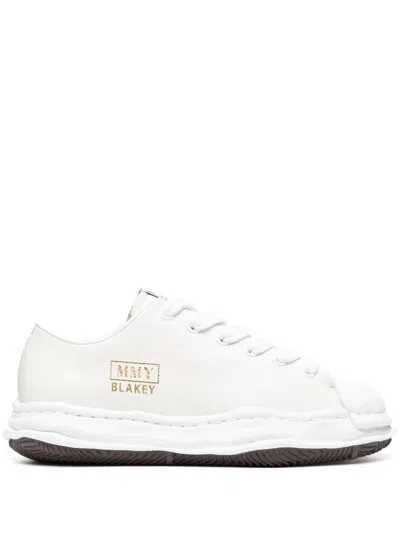 Miharayasuhiro Blakey Leather Sneakers In Neutrals