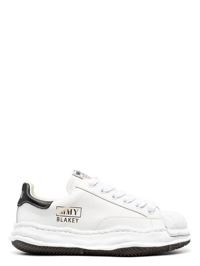 Miharayasuhiro Blakey Original Sole Leather Low-top Sneakers In White