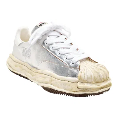 Miharayasuhiro Blakey Original Sole Wrinkled Leather Low-top Sneakers In Multi