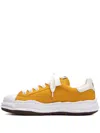 Miharayasuhiro Blakey Pleated-toe Low-top Sneakers In Yellow