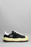 MIHARAYASUHIRO BLAKEY SNEAKERS IN BLACK CANVAS