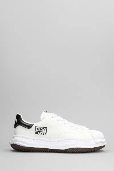 MIHARAYASUHIRO BLAKEY SNEAKERS IN WHITE CANVAS