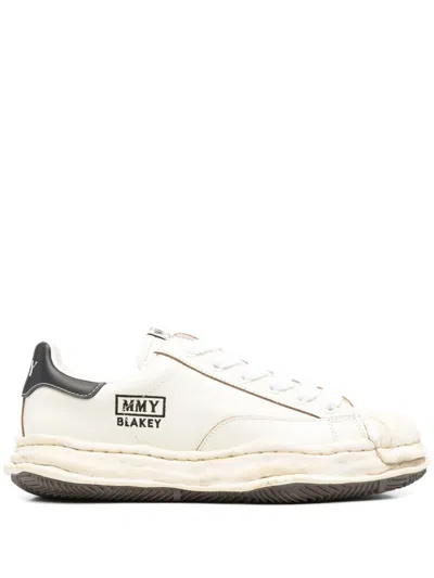 MIHARAYASUHIRO BLAKEY SNEAKERS - UNISEX - PATENT LEATHER/CALF LEATHER/RUBBER