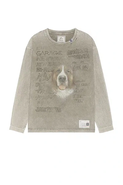 Miharayasuhiro Bleached Long Sleeve T-shirt In Neutral