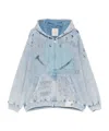 Miharayasuhiro Maison Mihara Yasuhiro Bleached Smily Face Printed Zip