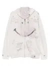 Miharayasuhiro Hoodie Mit Ausgeblichenem Smiley-print In Pink