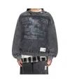 Miharayasuhiro Sweatshirt Mit Bleach-effekt In Black