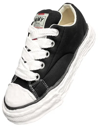Miharayasuhiro Blowing Textile Sneakers In Black