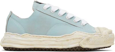 Miharayasuhiro Blue 'hank' Og Sole Shrink Leather Low-top Sneakers