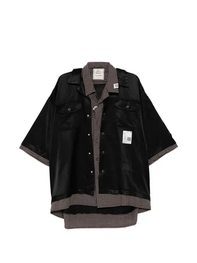 Miharayasuhiro Button Label Shirt In Black