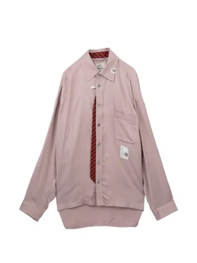 Miharayasuhiro Button-up Chest Pocket Shirt In Pink