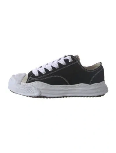 Pre-owned Miharayasuhiro Canvas Athletic Sneakers In Black