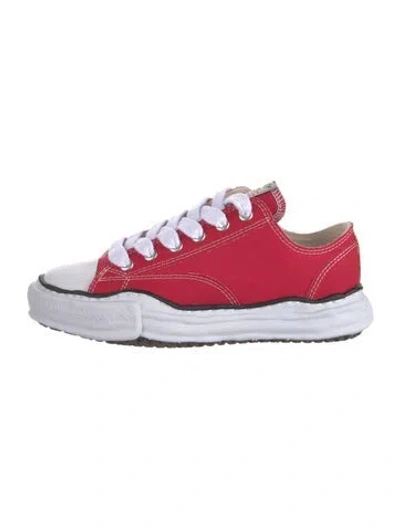 Pre-owned Miharayasuhiro Canvas Athletic Sneakers In Red
