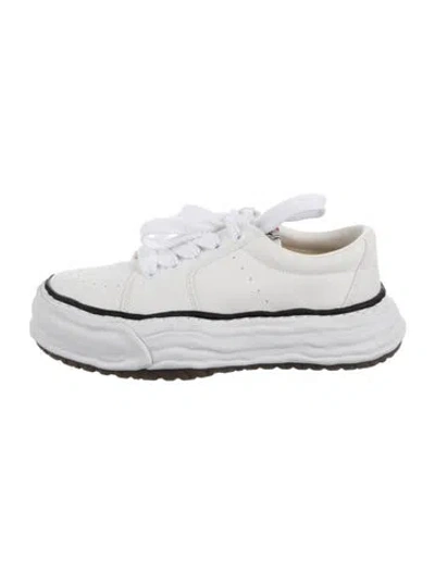 Pre-owned Miharayasuhiro Canvas Chunky Sneakers In White