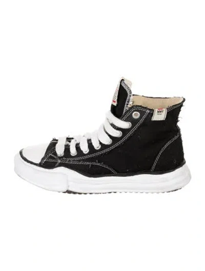 Pre-owned Miharayasuhiro Canvas Sneakers In Black/white