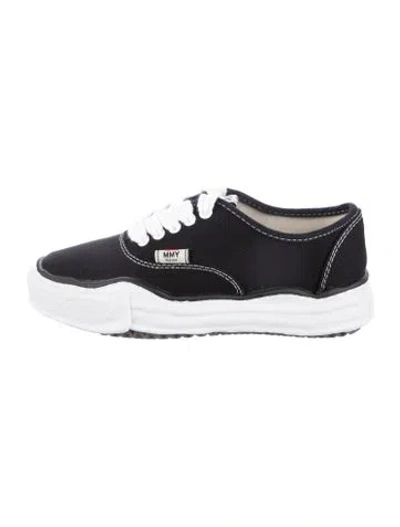 Pre-owned Miharayasuhiro Canvas Sneakers In Black/white