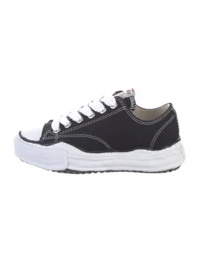 Pre-owned Miharayasuhiro Canvas Sneakers In Black/white