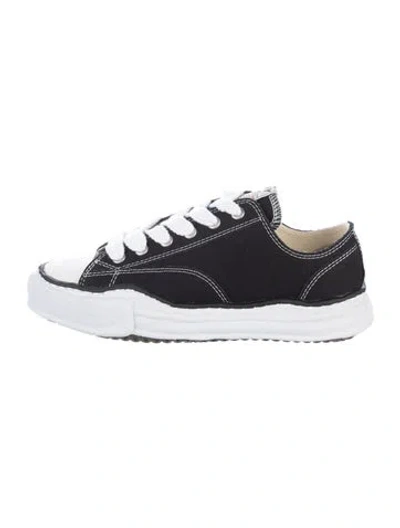 Pre-owned Miharayasuhiro Canvas Sneakers In Black/white