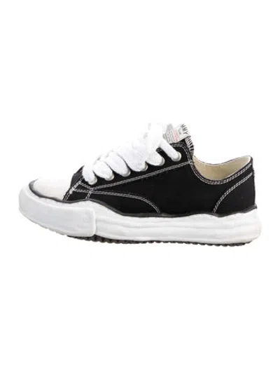 Pre-owned Miharayasuhiro Canvas Sneakers In Black/white