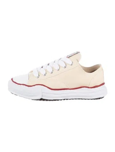 Pre-owned Miharayasuhiro Canvas Sneakers In Neutrals/red