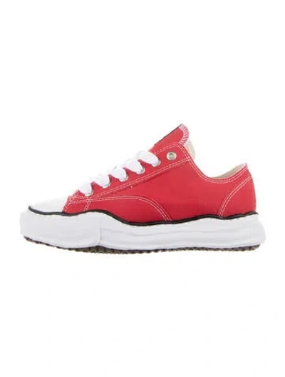 Pre-owned Miharayasuhiro Canvas Sneakers In Red