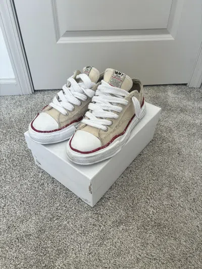 Pre-owned Miharayasuhiro Canvas Tan And Red Shoes In Brown