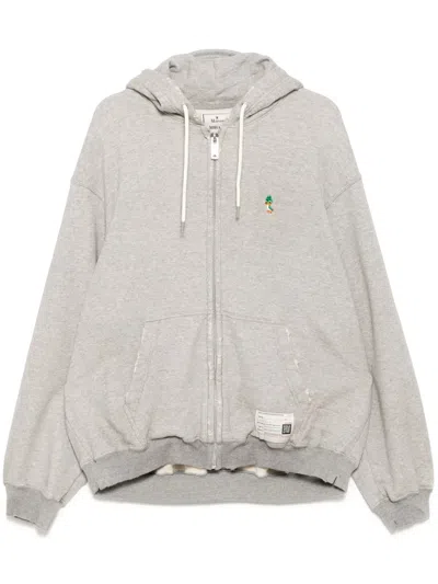 Miharayasuhiro Cap Combined Hoodie In Grey