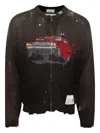 Miharayasuhiro Maison Mihara Yasuhiro Car Jacquard Knit Cardigan Black