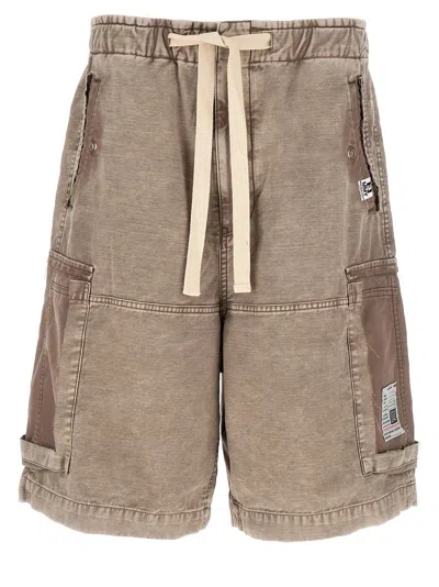 Miharayasuhiro Cargo Bermuda Shorts Bermuda And Short Gray In Brown