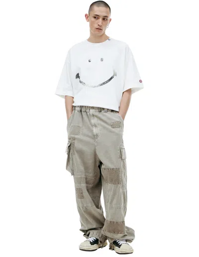 Miharayasuhiro Cargo Jeans With Patch Pockets In Gray