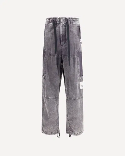 Miharayasuhiro Cargo Pocket Drawstring Trousers In Gray