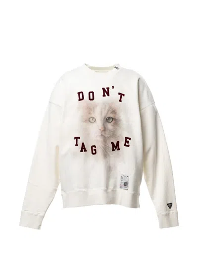Miharayasuhiro Cat Printed Sweatshirt In Nude