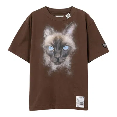 Miharayasuhiro Cat Printed Tee In Brown