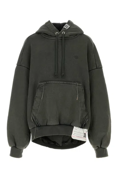 MIHARAYASUHIRO CHARCOAL COTTON OVERSIZE SWEATSHIRT