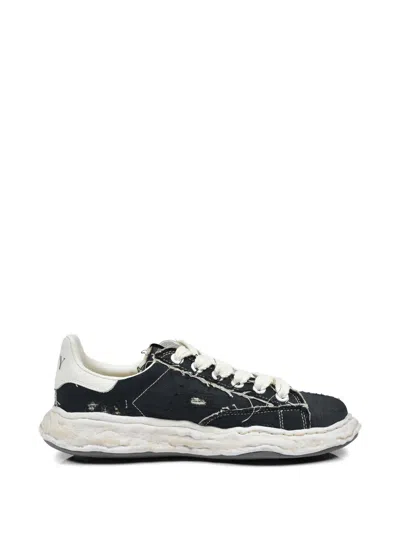 Miharayasuhiro Charles Og Sole Ripped-canvas Sneakers In Multi