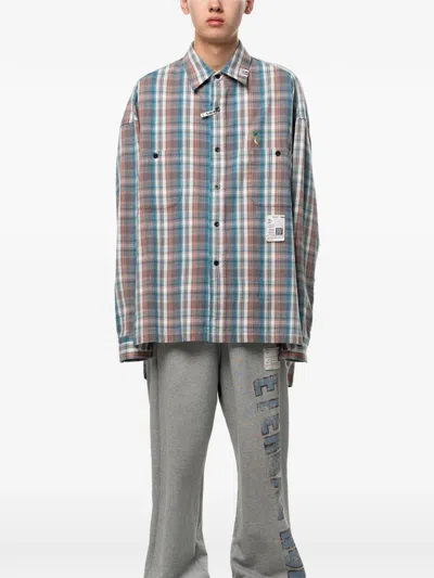 Miharayasuhiro Check Long Sleeve Shirt In Multi