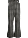 Miharayasuhiro Check-pattern Trousers In Black