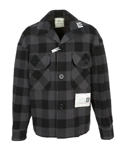 Miharayasuhiro Check Pocket Shirt In Multi