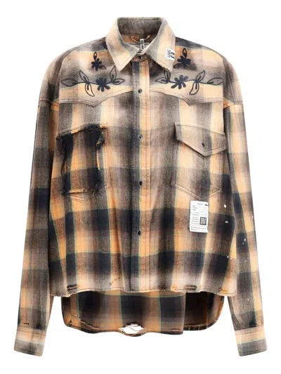 Miharayasuhiro Checked Cotton Shirt