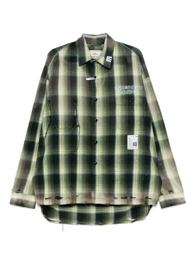Miharayasuhiro Vintage Like Check L/s Shirt In Green