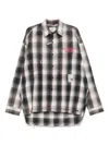 Miharayasuhiro Maison Mihara Yasuhiro Grey Checked Shirt With Distressed Finish In Grey