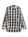 Miharayasuhiro Maison Mihara Yasuhiro Grey Checked Shirt With Distressed Finish In Grey