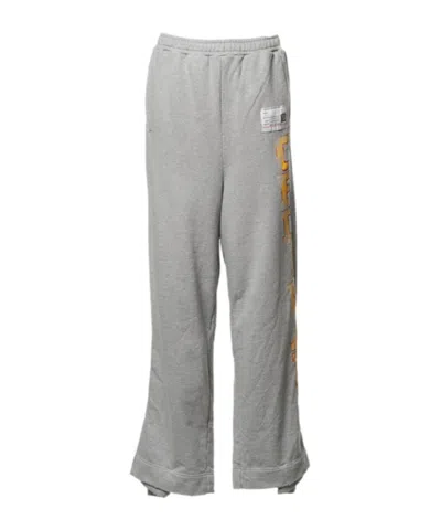 Miharayasuhiro College Print Sweatpants In Gray